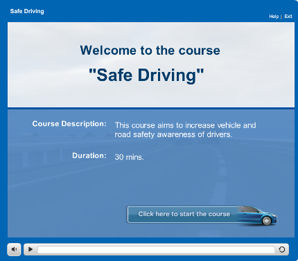 Welcome/Introduction screen
