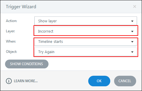 Try Again layer - Step 1
