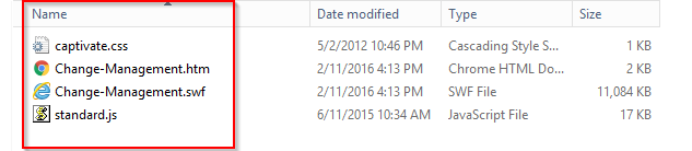 The .swf file