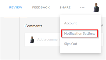 Selecting Notification Settings
