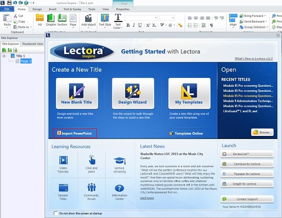 Import PowerPoint