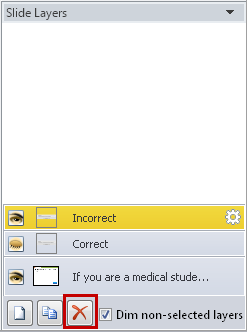 Remove correct and incorrect layers