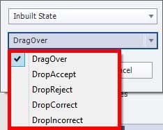 Drop target