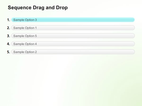 Sequence Drag and Drop