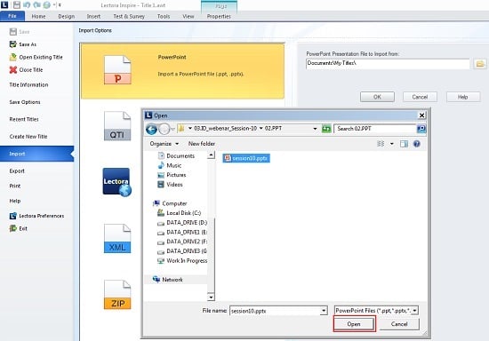 Select the PowerPoint presentation file