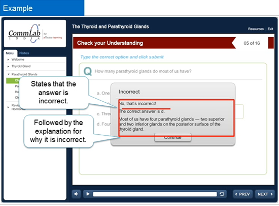 Feedback must be Explanatory