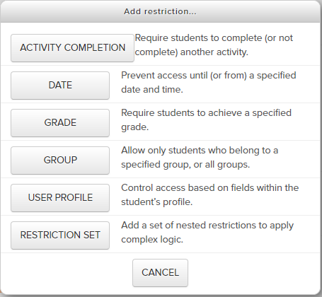 Perquisites or Restrictions