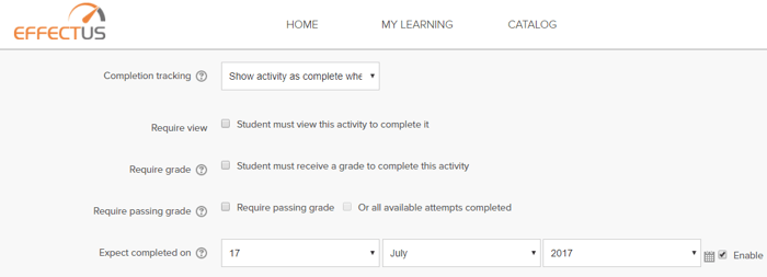 Completion Criteria