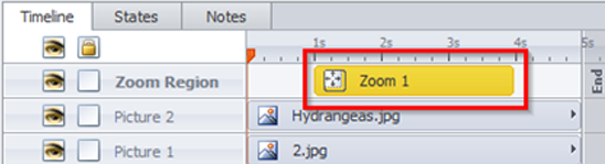 Reaches to the zoom area