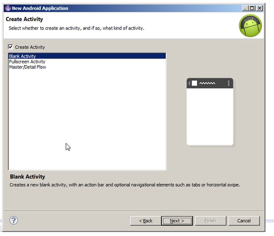Activity Type Creation Screen