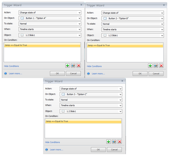 Add Triggers to the Slide