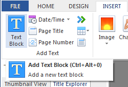 Add the related text