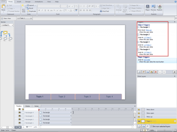 Add triggers in all slides 1