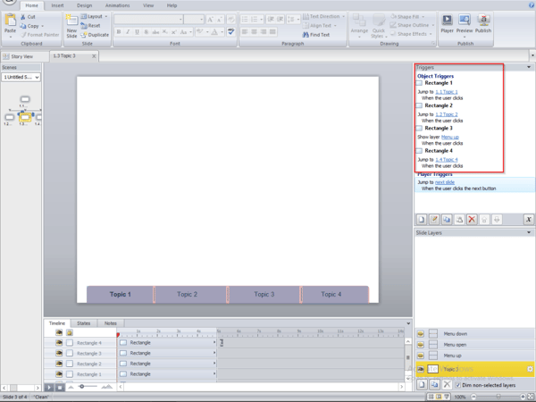 Add triggers in all slides 3