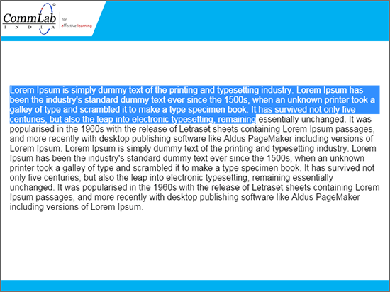 Adding selectable content-step4