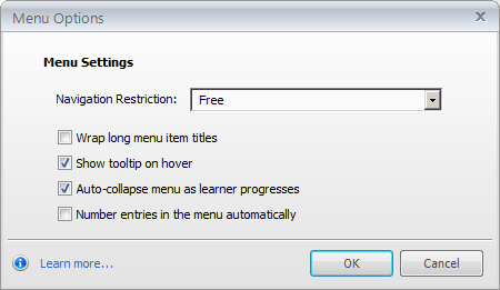 Additional options