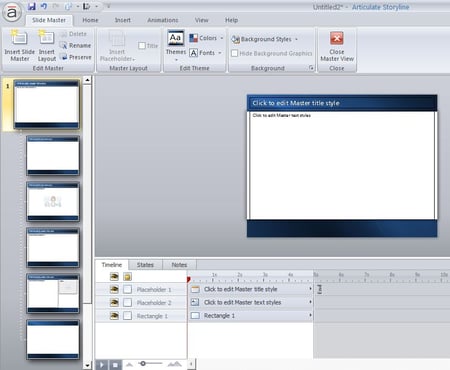 Articulate Storyline Master Slide
