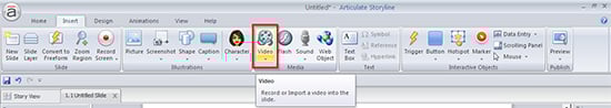 Click on video tab