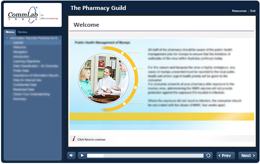 Converting text heavy document into engaging elearning