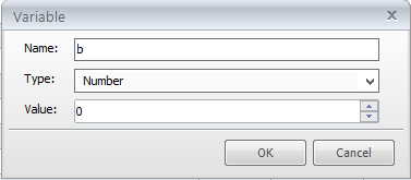 Create variable b