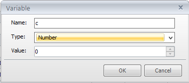 Create variable b