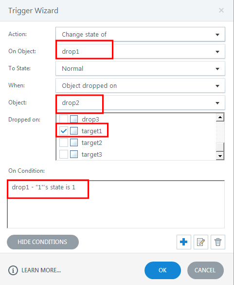 Creating trigger 5 using conditions
