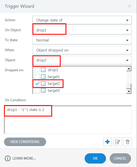 Creating trigger 6 using conditions