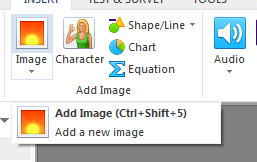 Design the slide with shapes