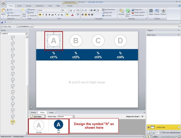 Design the text A