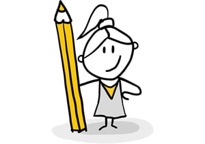Designer Holding Pencil