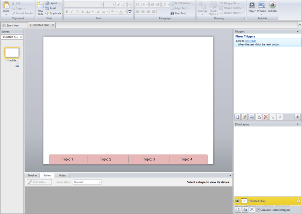 Draw a rectangle and divide it into equal partitions