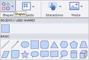 Draw a rectangle using smart shapes