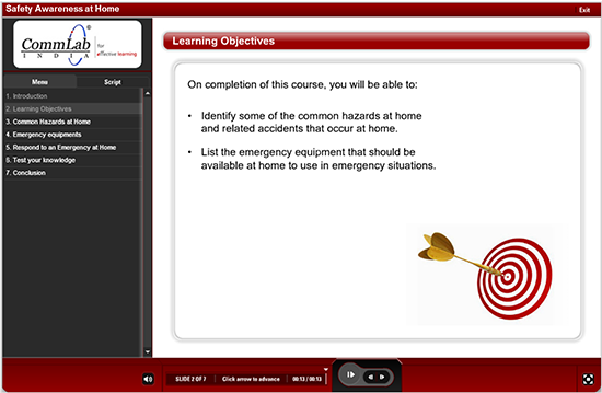 E-learning GUI: Examples to Make it Learner-friendly