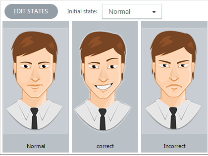 Go to states tab and insert 2 new states