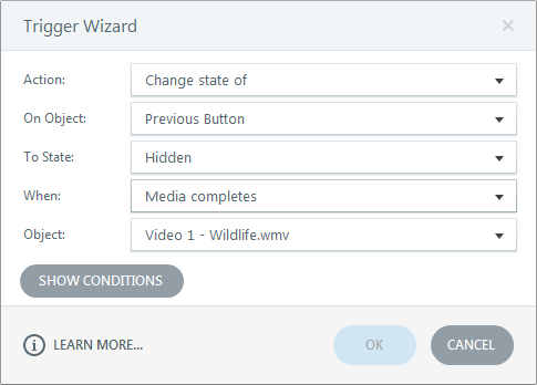 Hide Previous Button