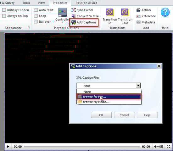 Import an xml file to lectora
