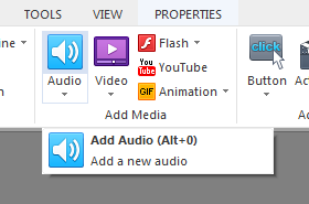 Insert audio files