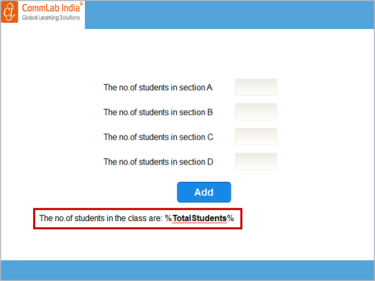 Insert the variable total students