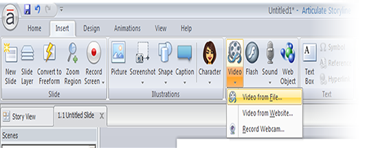 Insert Videos from files