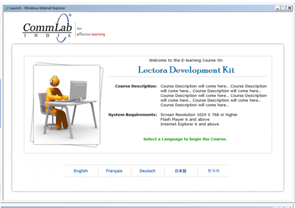 Multi lingual course conversion