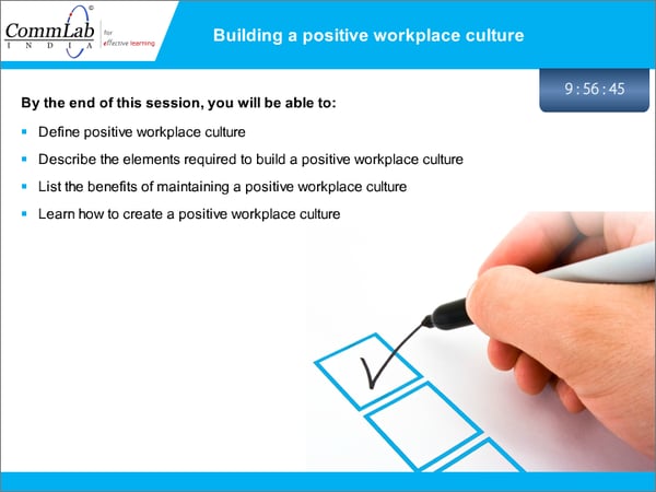 Now publish the elearning course to view the digital clock