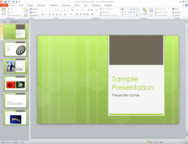 Powerpoint presentation