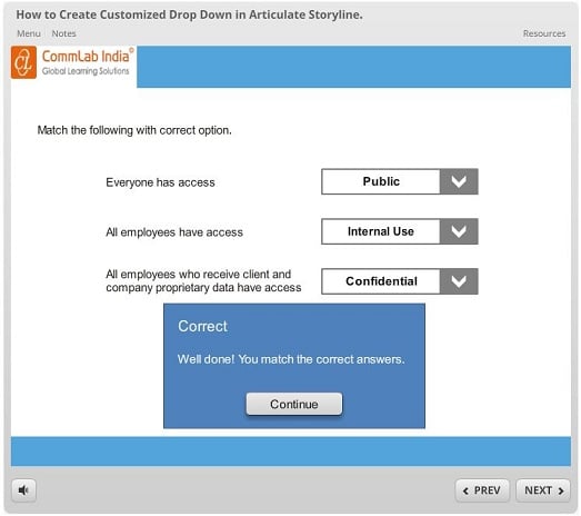 Preview or publish the course