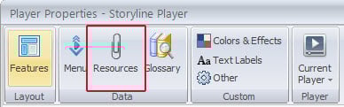 Resources button