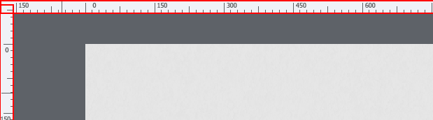 Ruler in working area