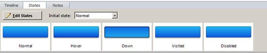 States of a default button