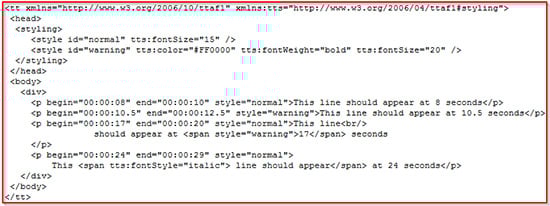 Syntax for xml-code
