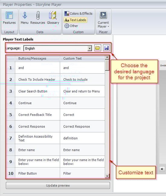 Text Labels