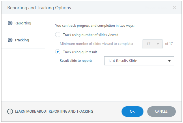 Track number of slides viewed