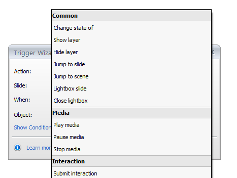 Easy-to-use Triggers and Variables in Articulate Storyline